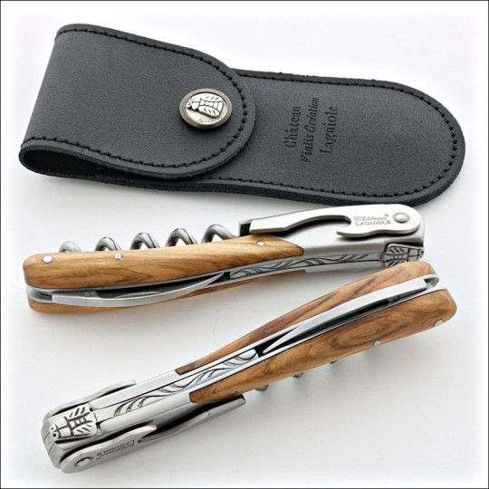 Chateau Laguiole Sommelier Knife Melchior Collection Olive Wood