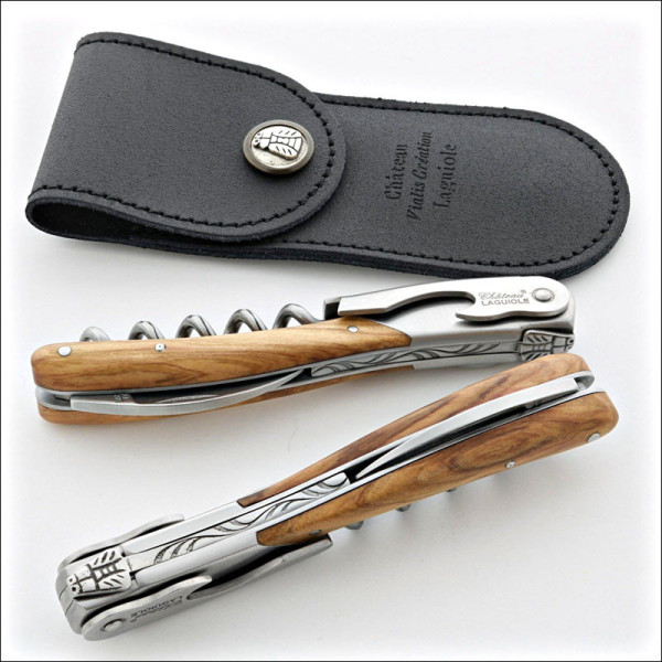 Chateau Laguiole Sommelier Knife Melchior Collection Olive Wood