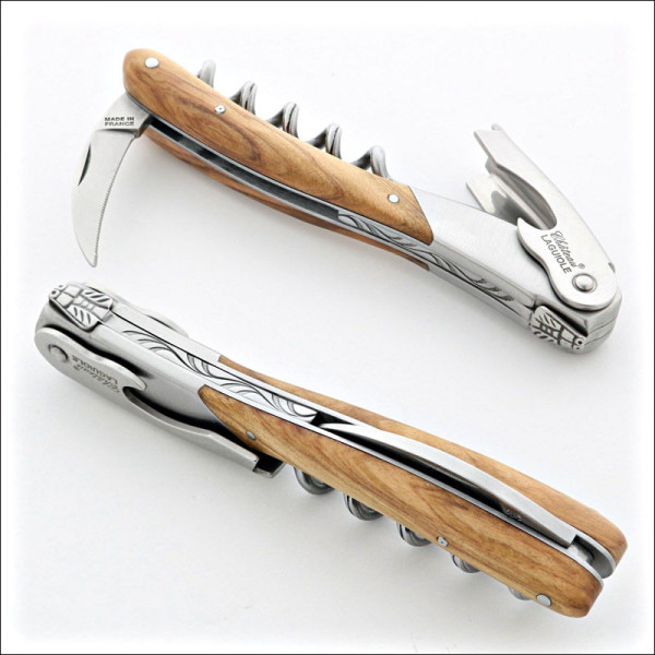 Chateau Laguiole Sommelier Knife Melchior Collection Olive Wood