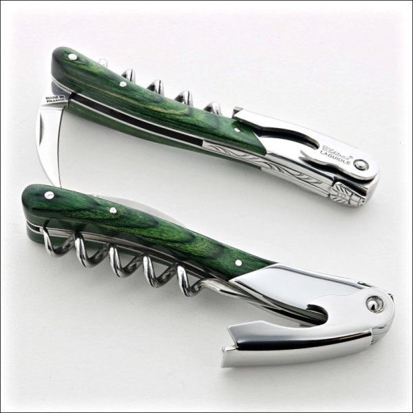 Chateau Laguiole Melchior Stamina Green Collection Sommelier Knife