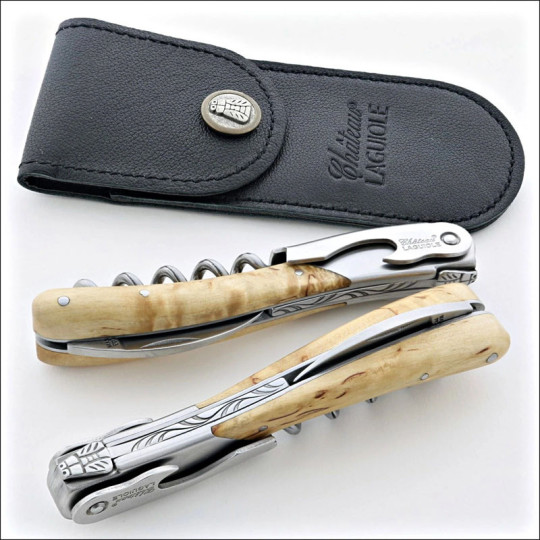 Chateau Laguiole Melchior Collection Sommelier Knife in Norwegian Birch Wood