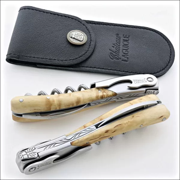 Chateau Laguiole Melchior Collection Sommelier Knife in Norwegian Birch Wood