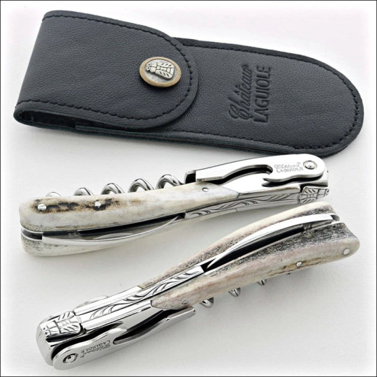 Chateau Laguiole Melchior Antler Collection Sommelier Knife