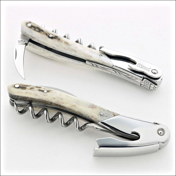 Chateau Laguiole Melchior Antler Collection Sommelier Knife
