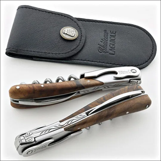 Chateau Laguiole Melchior Collection Sommelier Knife in Walnut Wood
