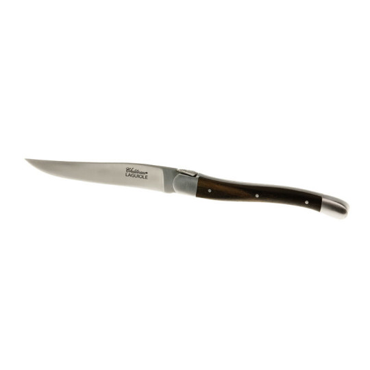 CHATEAU LAGUIOLE Set of 6 Table Knives, Signature Collection, Ebony Wood