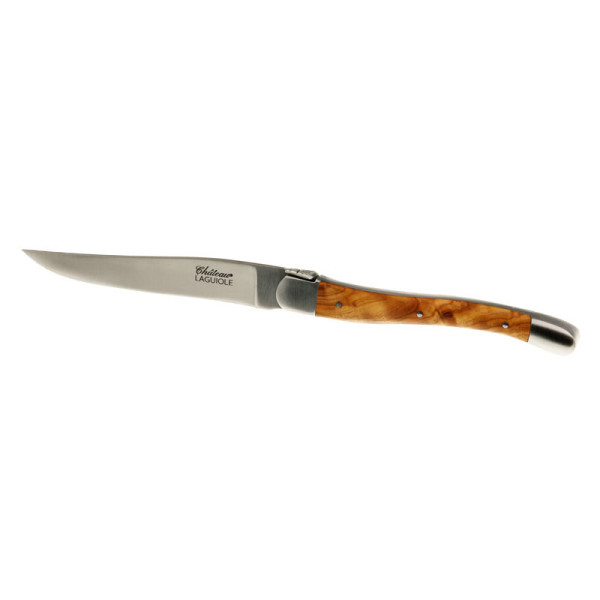 CHATEAU LAGUIOLE Set of 6 Table Knives Signature Collection Walnut Wood
