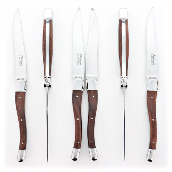 CHATEAU LAGUIOLE Set of 6 Table Knives, Signature Collection, Rosewood