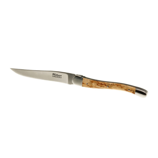 CHATEAU LAGUIOLE Set of 6 Table Knives Signature Collection Norwegian Birch Wood