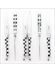 CHATEAU LAGUIOLE Set of 6 Table Knives, Signature Collection, Pavé Mosaïque