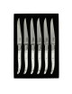 CHATEAU LAGUIOLE Set of 6 Table Knives, Heritage Collection, Argentum, White Resin