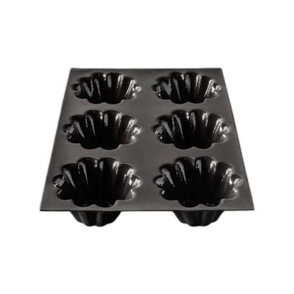 FLEXIPAN Silicone 6-Briochette Cake Mold, 29.5x19.5cm