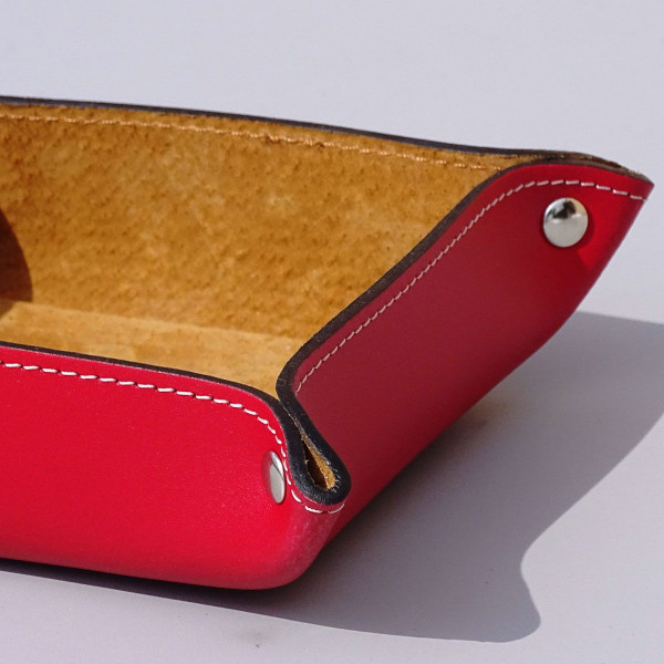 MIDIPY Baratier Leather Valet Tray 12x12cm - 6 colors