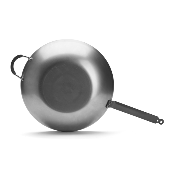 DE BUYER Mineral B Domed Steel Wok, 40cm