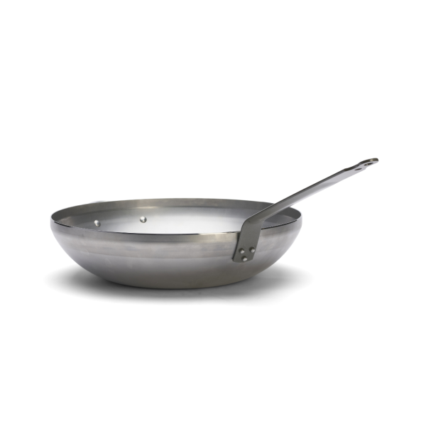 DE BUYER Mineral B Domed Steel Wok, 40cm