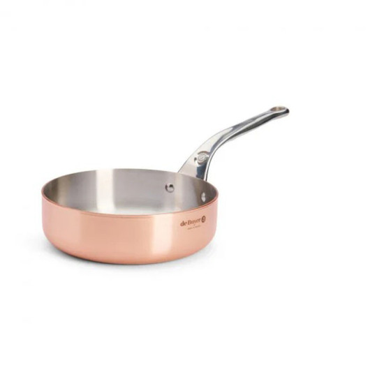 DE BUYER Prima Matera Copper Straight Sauté Pan - 2 Sizes