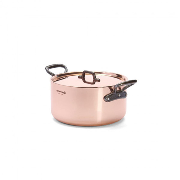 DE BUYER Prima Matera Copper Dutch Oven with Steel Handle - 4 Sizes