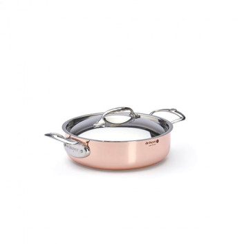 DE BUYER Inocuivre Copper-Stainless Steel Sauté Pan with Lid - 3 Sizes