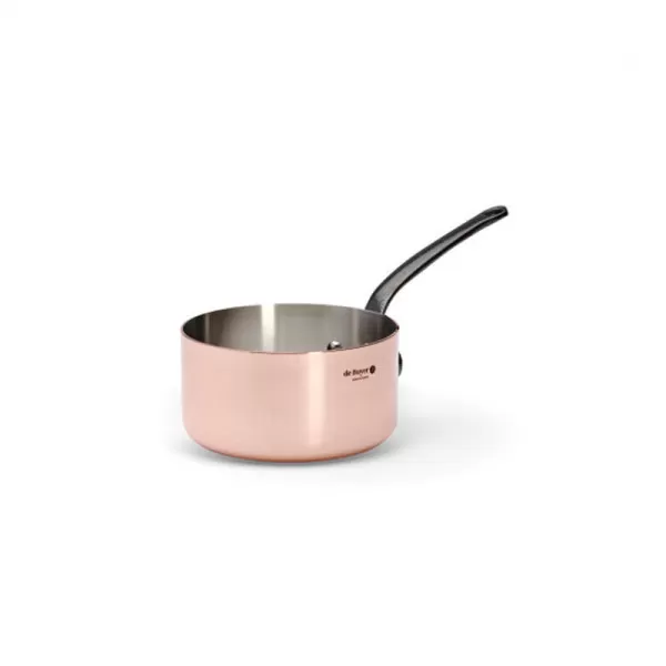DE BUYER Inocuivre 5-Piece Copper Saucepan Set with Cast Iron Handle