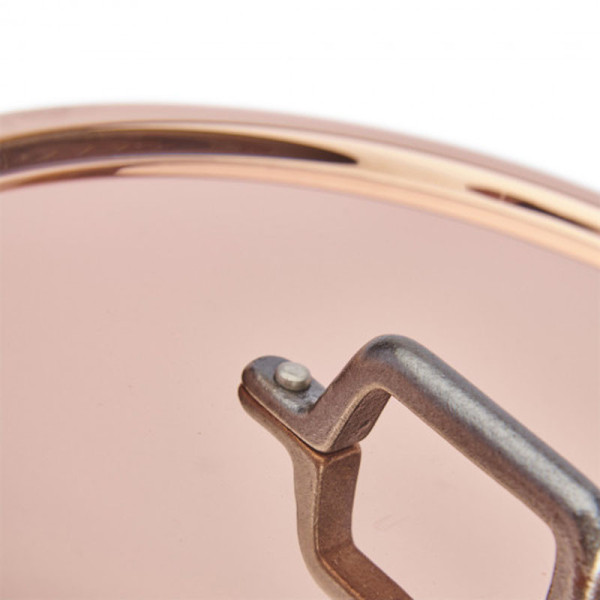 DE BUYER Inocuivre Copper-Stainless Steel Lid with Cast Iron Handle, 12cm