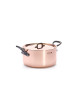 DE BUYER Inocuivre Copper-Stainless Steel Dutch Oven with Lid and Cast Iron Handle - 4 Sizes