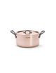 DE BUYER Inocuivre Copper-Stainless Steel Dutch Oven with Lid and Cast Iron Handle - 4 Sizes