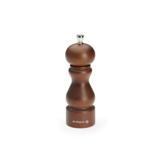 DE BUYER Rumba 14cm Wooden Pepper Mill - 4 Colors