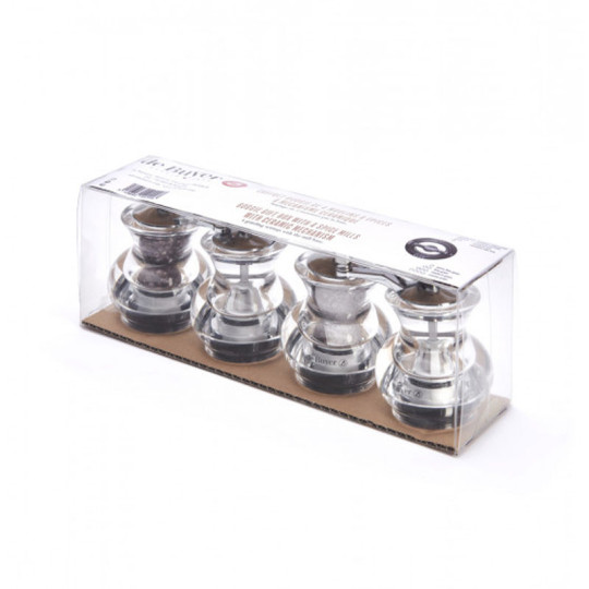 DE BUYER Set of 4 Boogie Mills