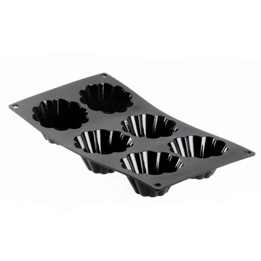 DE BUYER Moulflex 6-Briochette Tray Mold
