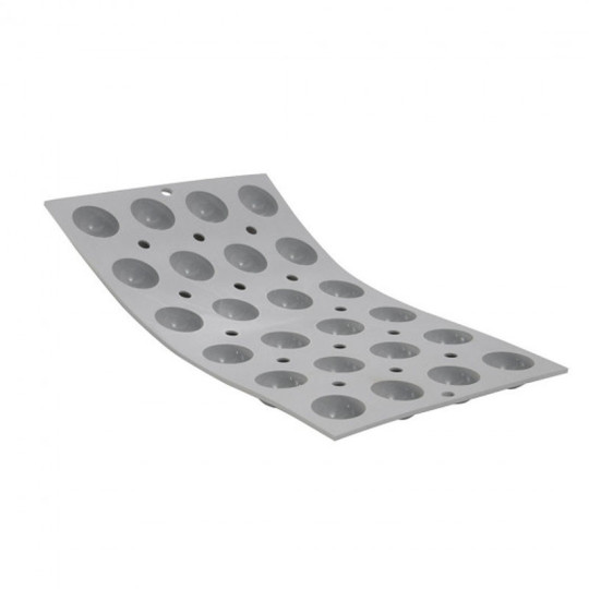 DE BUYER Elastomoule with 24 Half-Spheres Silicone Mold
