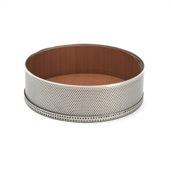 DE BUYER Round Perforated Stainless Steel Springform Pan, 20cm
