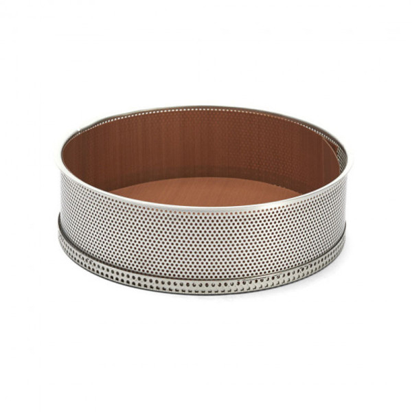 DE BUYER Round Perforated Stainless Steel Springform Pan, 20cm