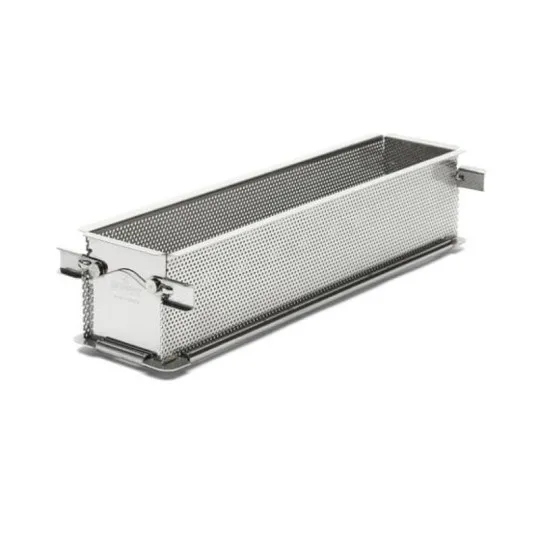 DE BUYER Geoform Rectangular Folding Mold in Perforated Stainless Steel - 2 Sizes
