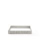 DE BUYER Square Fluted Perforated Stainless Steel Tart Ring, 23cm