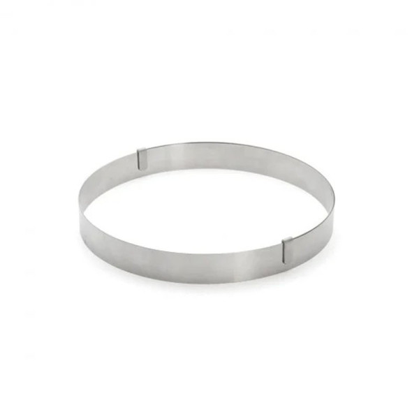 DE BUYER round tart ring, expandable from 18 to 36 cm, stainless steel