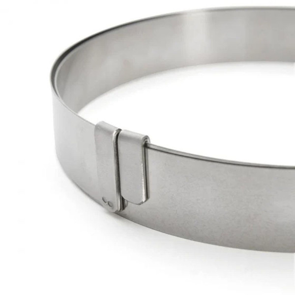 DE BUYER round tart ring, expandable from 18 to 36 cm, stainless steel