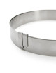 DE BUYER round tart ring, expandable from 18 to 36 cm, stainless steel