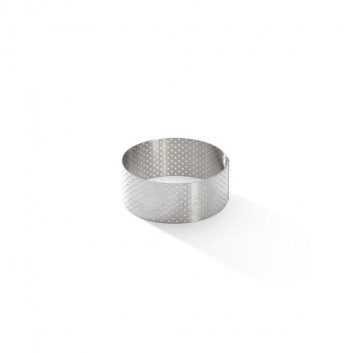 DE BUYER round tart ring with straight edge, stainless steel, height 3.5cm - 4 sizes