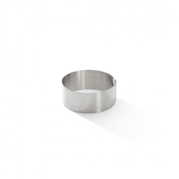 DE BUYER round tart ring with straight edge, stainless steel, height 3.5cm - 4 sizes