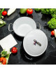 LA COCOTTE FRANCAISE Cast Iron Cocotte 26cm Snow White from the Pyrenees