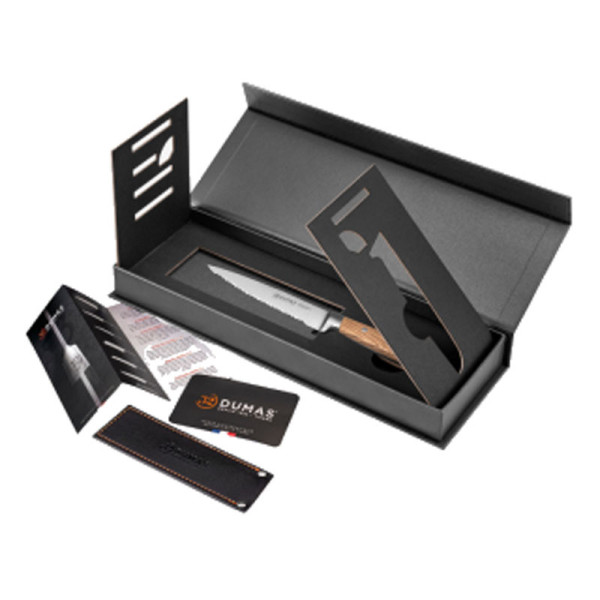 32 DUMAS 12cm Utility Knife Signature Green Oak Kitchen Knife