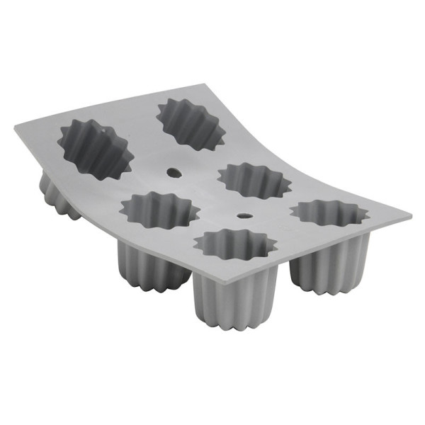 DE BUYER Elastomoule with 6 Bordelais Canelés Silicone Mold