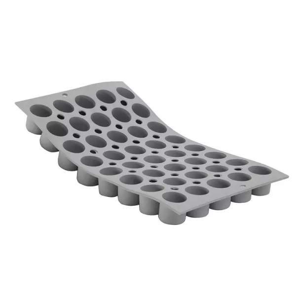 DE BUYER Elastomoule with 40 Mini Cylinders, Silicone Mold Sheet