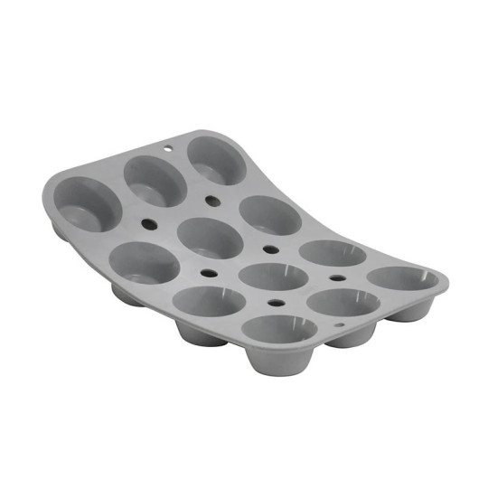 DE BUYER Elastomoule with 12 Round Pomponettes Silicone Mold