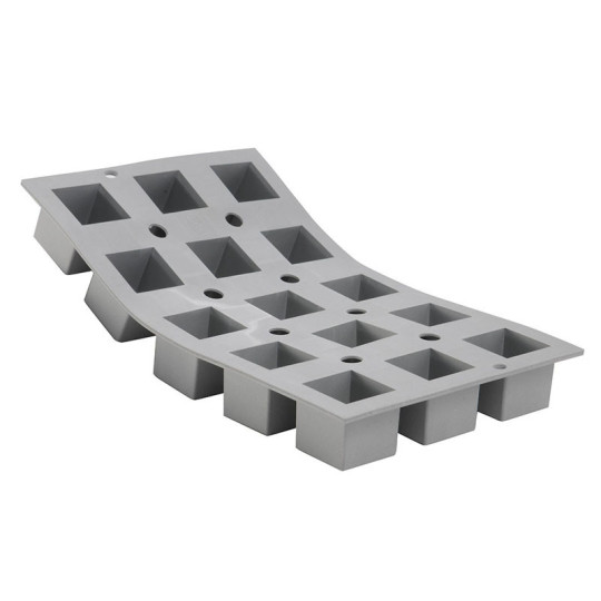 DE BUYER Elastomoule with 15 small cubes, silicone mold sheet