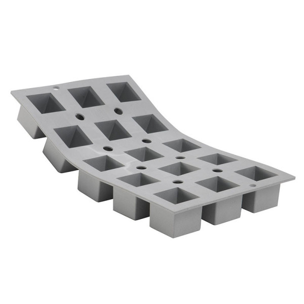 DE BUYER Elastomoule with 15 small cubes, silicone mold sheet