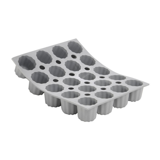 DE BUYER Elastomoule with 20 mini cannelés Bordelais silicone mold sheet