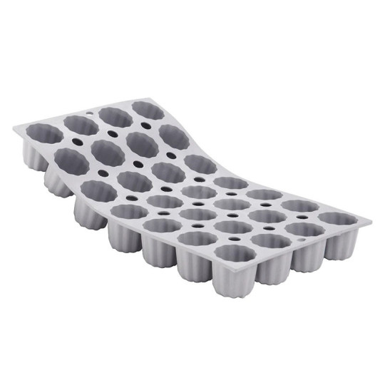 DE BUYER Elastomoule with 28 Bordeaux Mini Cannelés Silicone Mold