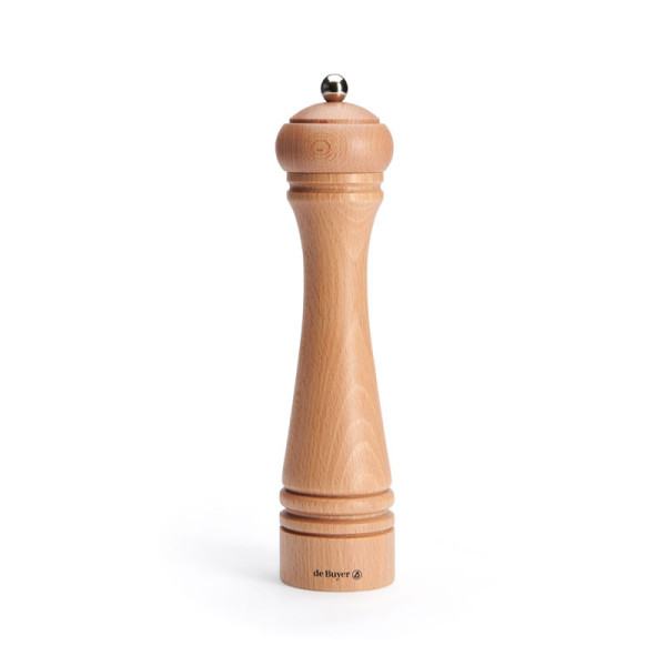 DE BUYER Java 25cm Universal Pepper, Salt, and Spice Mill in Wood - 4 Colors