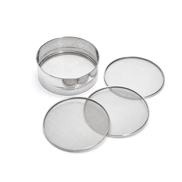 DE BUYER stainless steel sieve with 4 interchangeable meshes